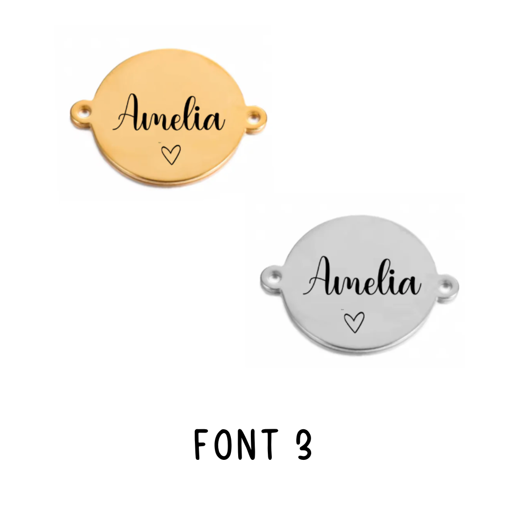 Personalised Black Rope Bracelet