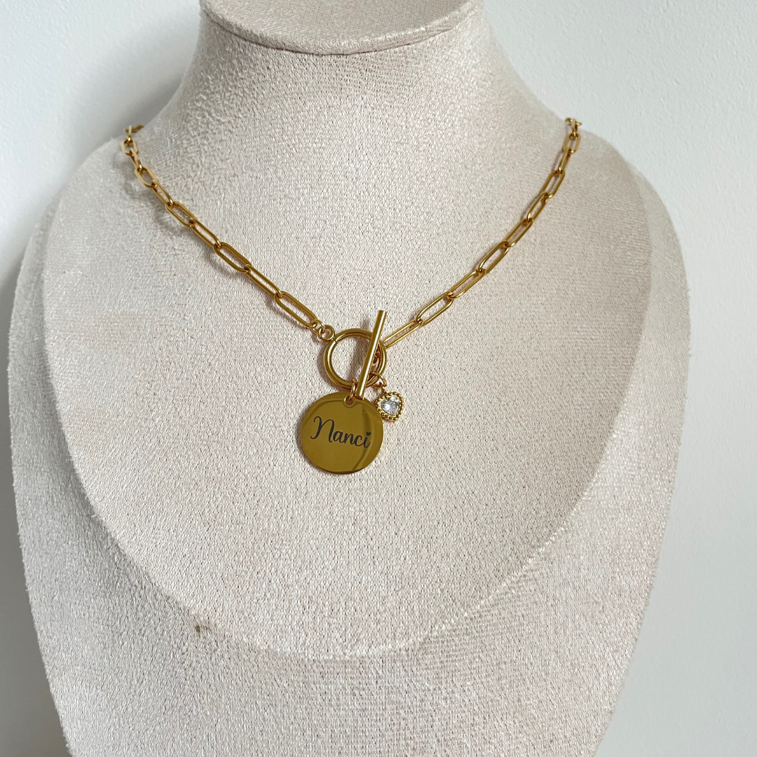 Personalised Necklace- Paper Clip Chain