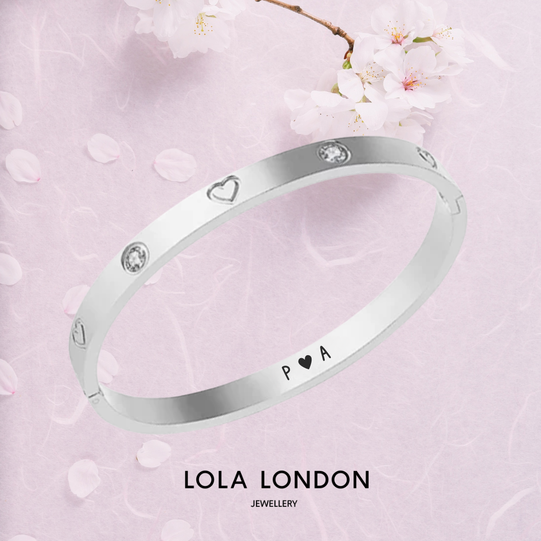 Personalised Heart Bracelet