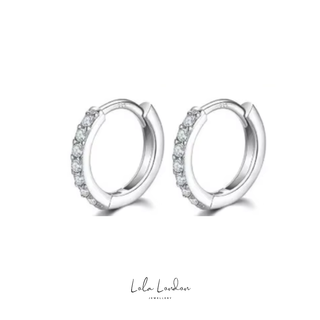 Eleanor Huggie Hoop Earrings