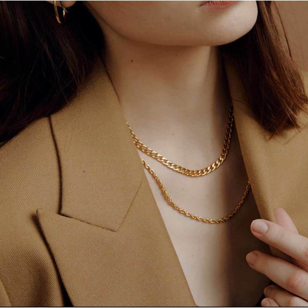 Clara - Thin Rope Chain Necklace