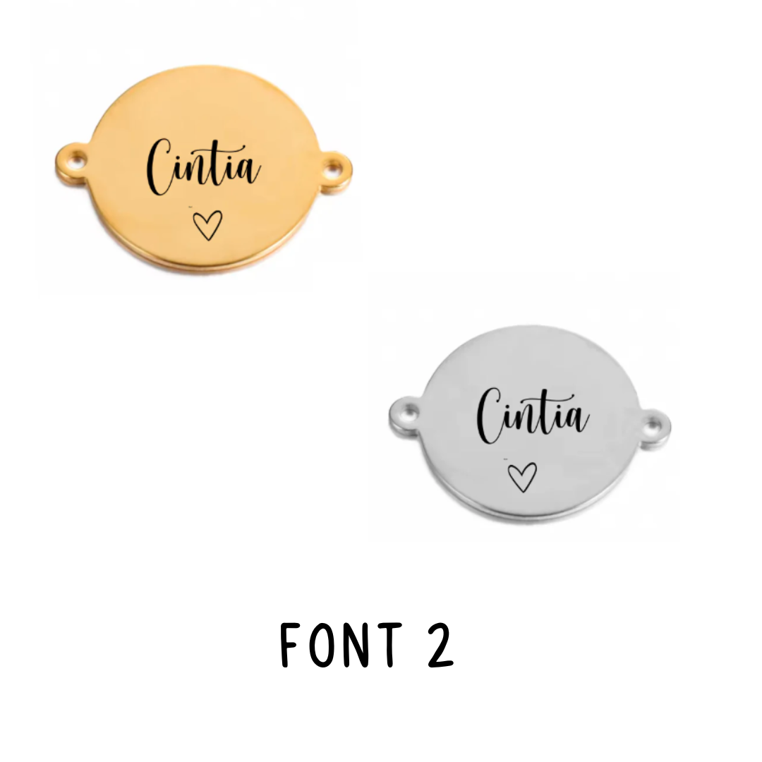 Personalised Black Rope Bracelet