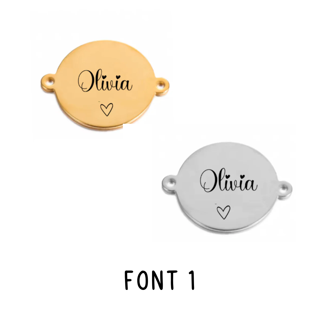 Personalised Black Rope Bracelet