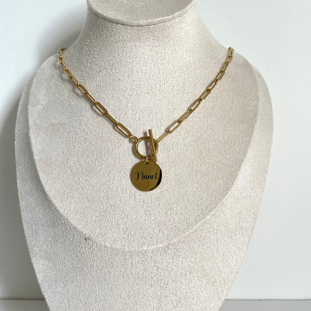 Personalised Necklace- Paper Clip Chain