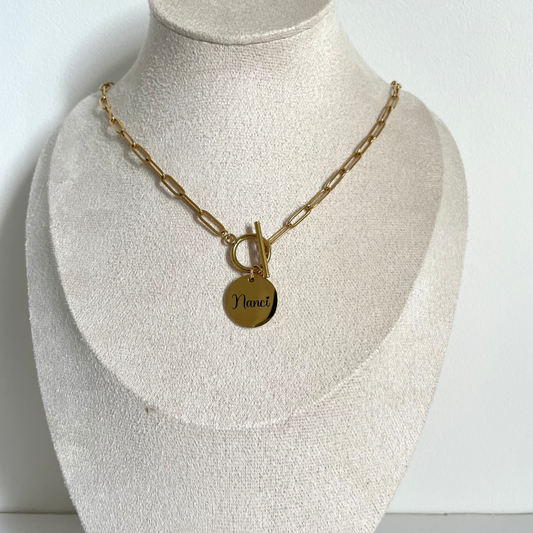 Personalised Necklace- Paper Clip Chain