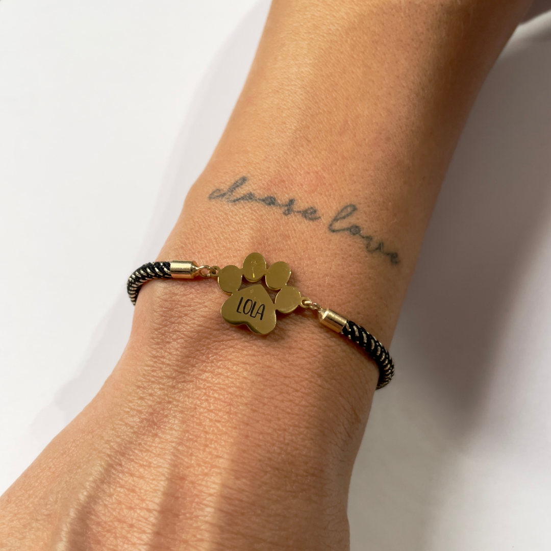 Personalised Paw Print Bracelet