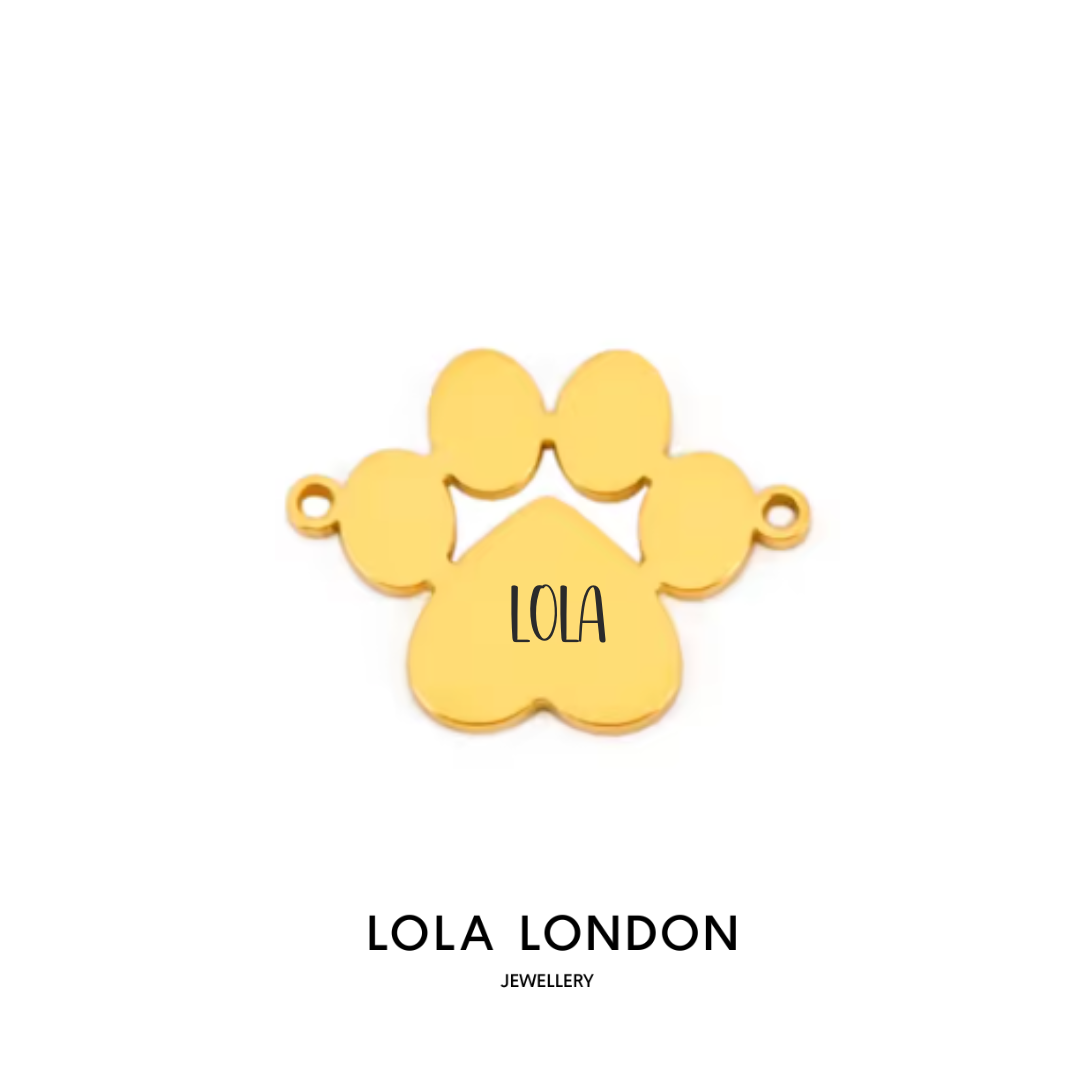 Personalised Paw Print Bracelet