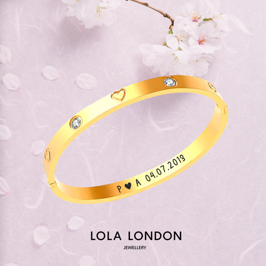 Personalised Heart Bracelet