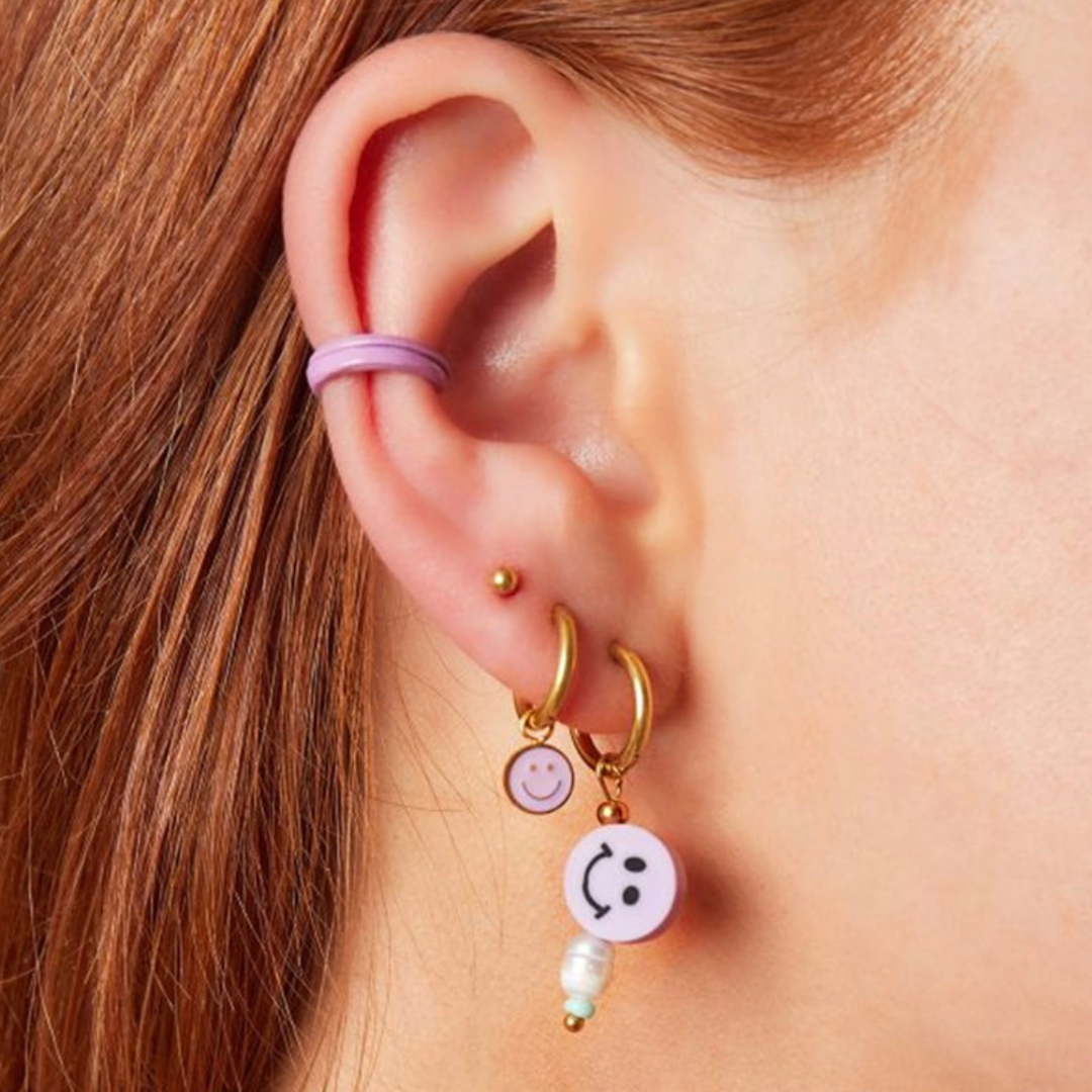 Smiley Face Earrings- More Colours