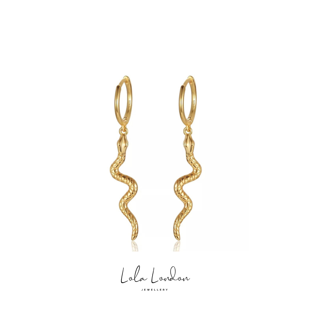 Long Snake Earrings