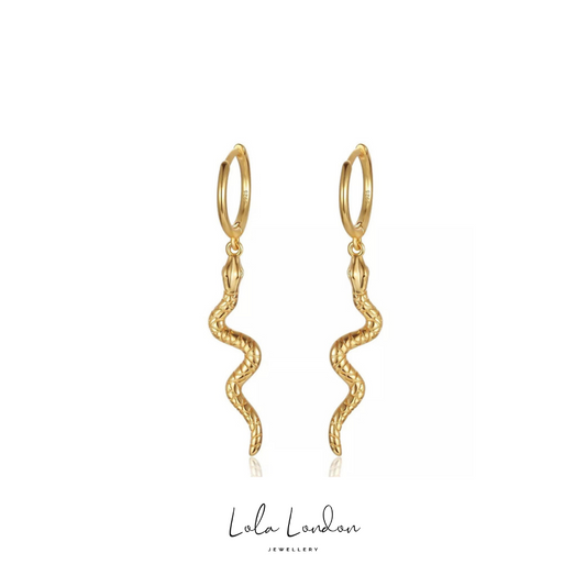 Long Snake Earrings